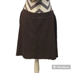 Aventura Organic cotton brown skirt size large